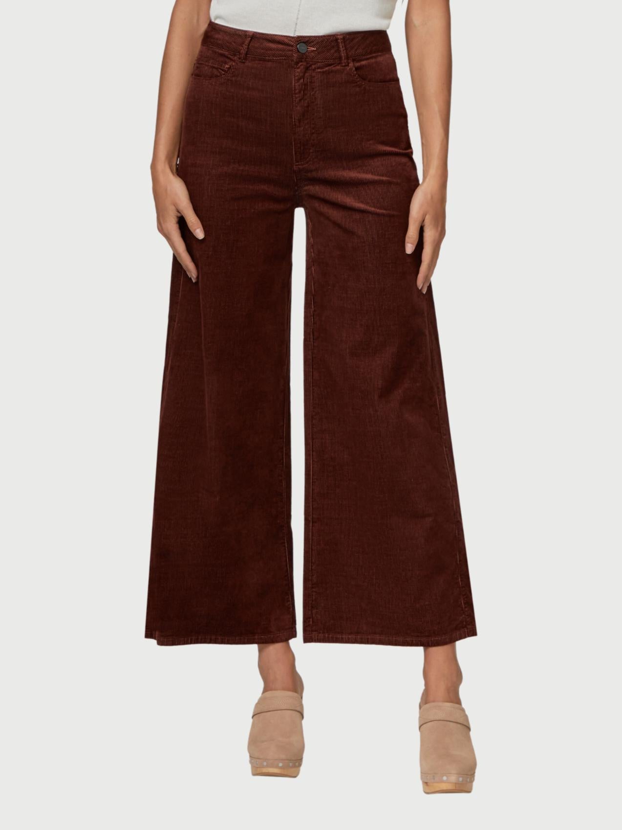 Paige - Harper Cropped Wide Leg Corduroy Pants - Sz 31