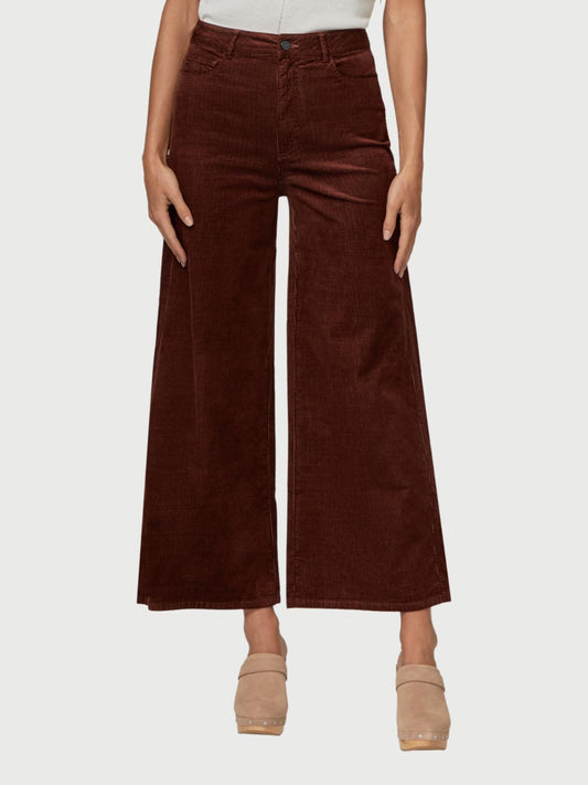 Paige - Harper Cropped Wide Leg Corduroy Pants - Sz 31