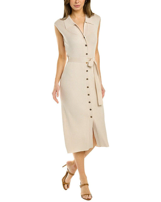 Alexia Admor - Alia Midi Button Down Knit Dress - Sz M