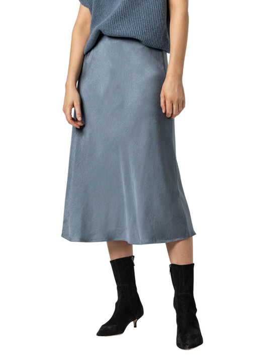 Lilla P - Bias Cut Satin Midi Skirt - Sz L