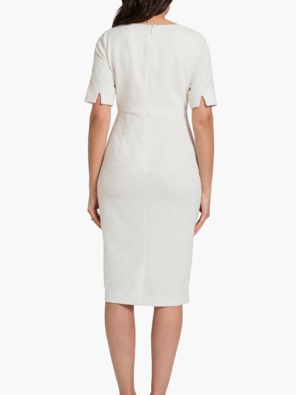 Seraphine - Fauna Tweed Maternity Dress - White