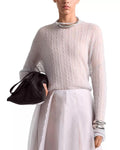 Altuzarra - Jet Cable Knit Sweater - BLUE