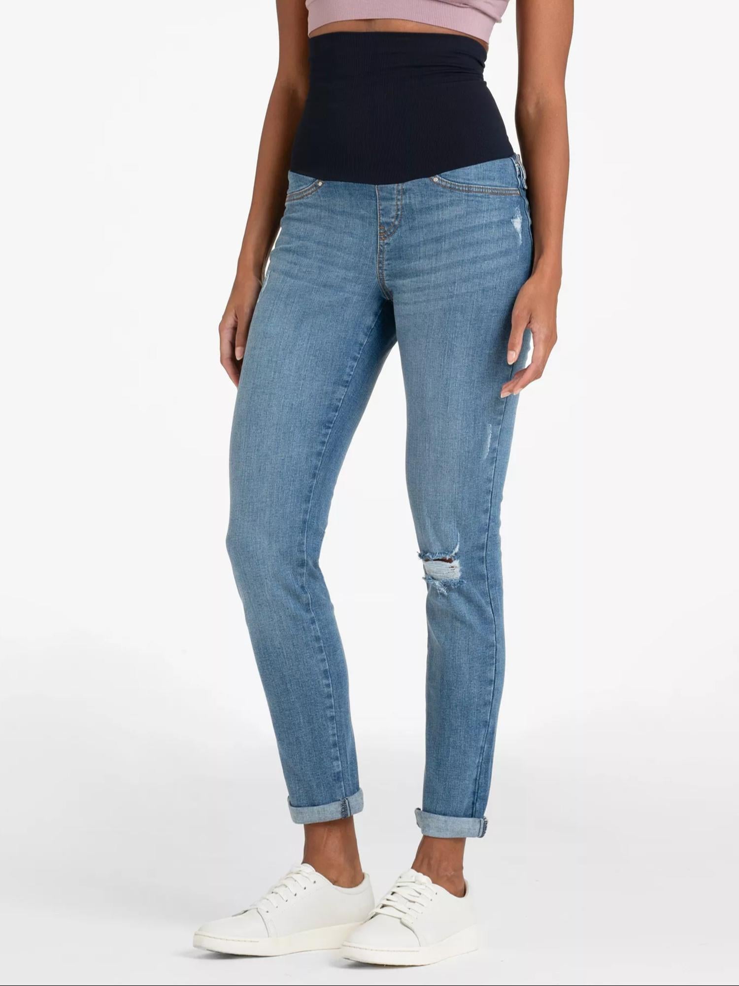 Seraphine - Asher Post Maternity Distressed Boyfriend Jeans