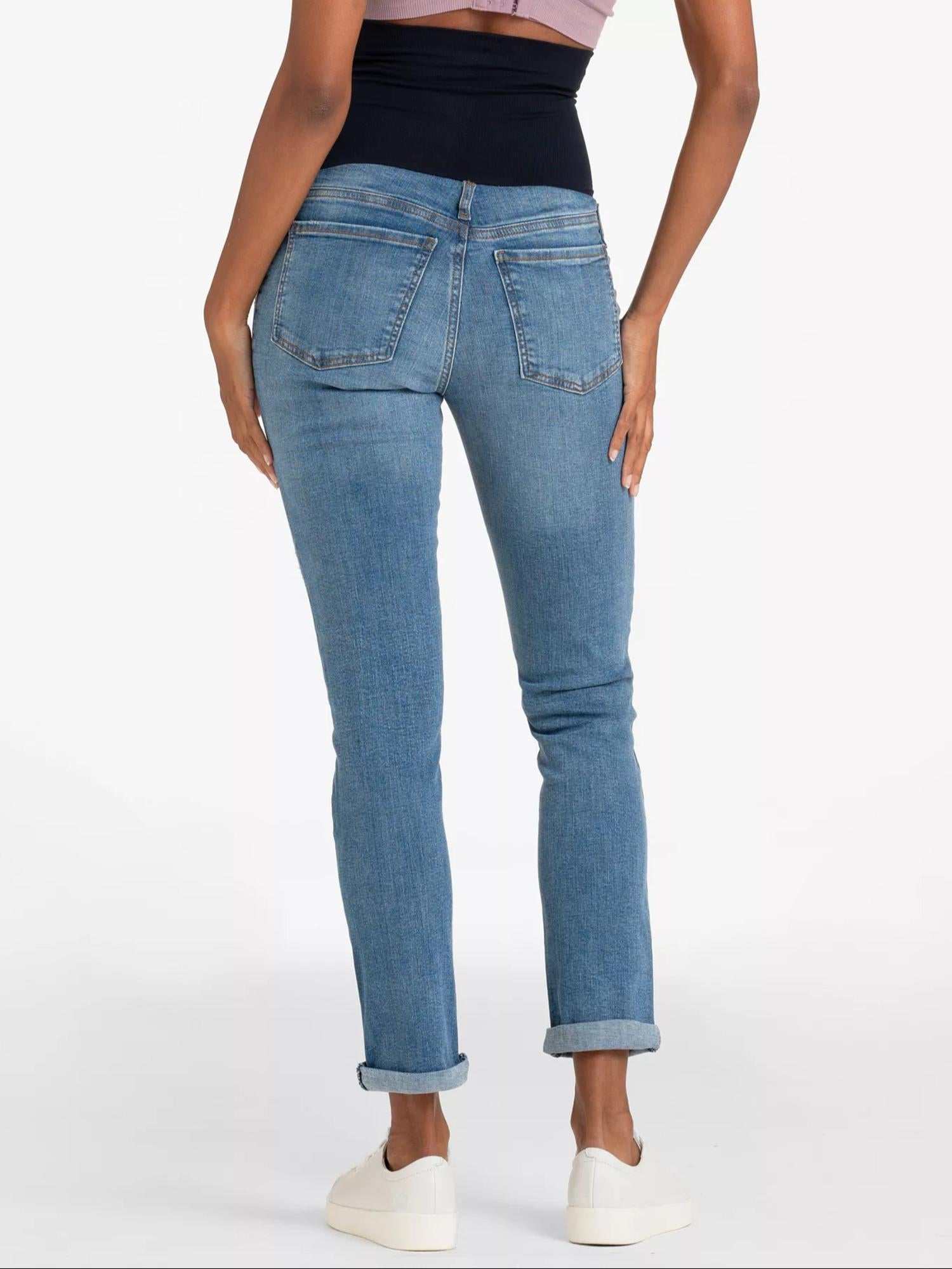 Seraphine - Asher Post Maternity Distressed Boyfriend Jeans