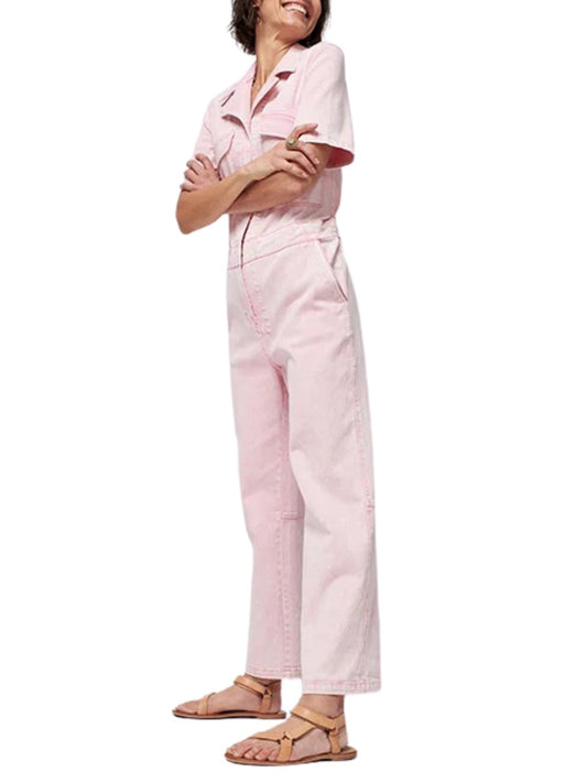 Faherty - Blythe Short Sleeve Jumpsuit - Sz S