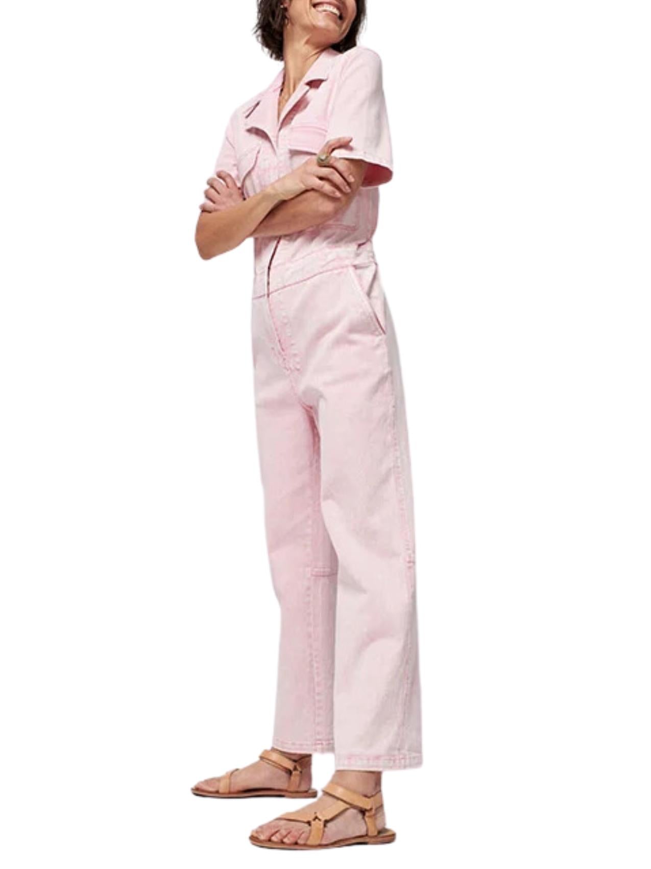 Faherty - Blythe Short Sleeve Jumpsuit - Sz M