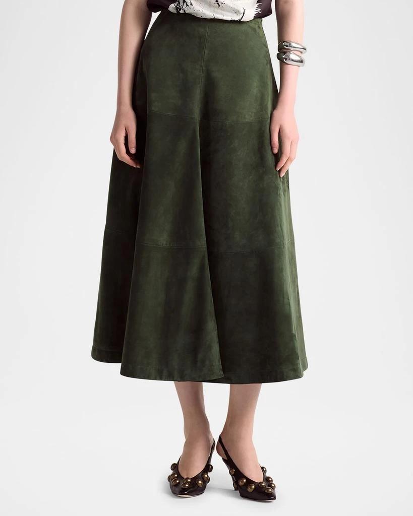 Altuzarra - Varda Suede Midi Skirt