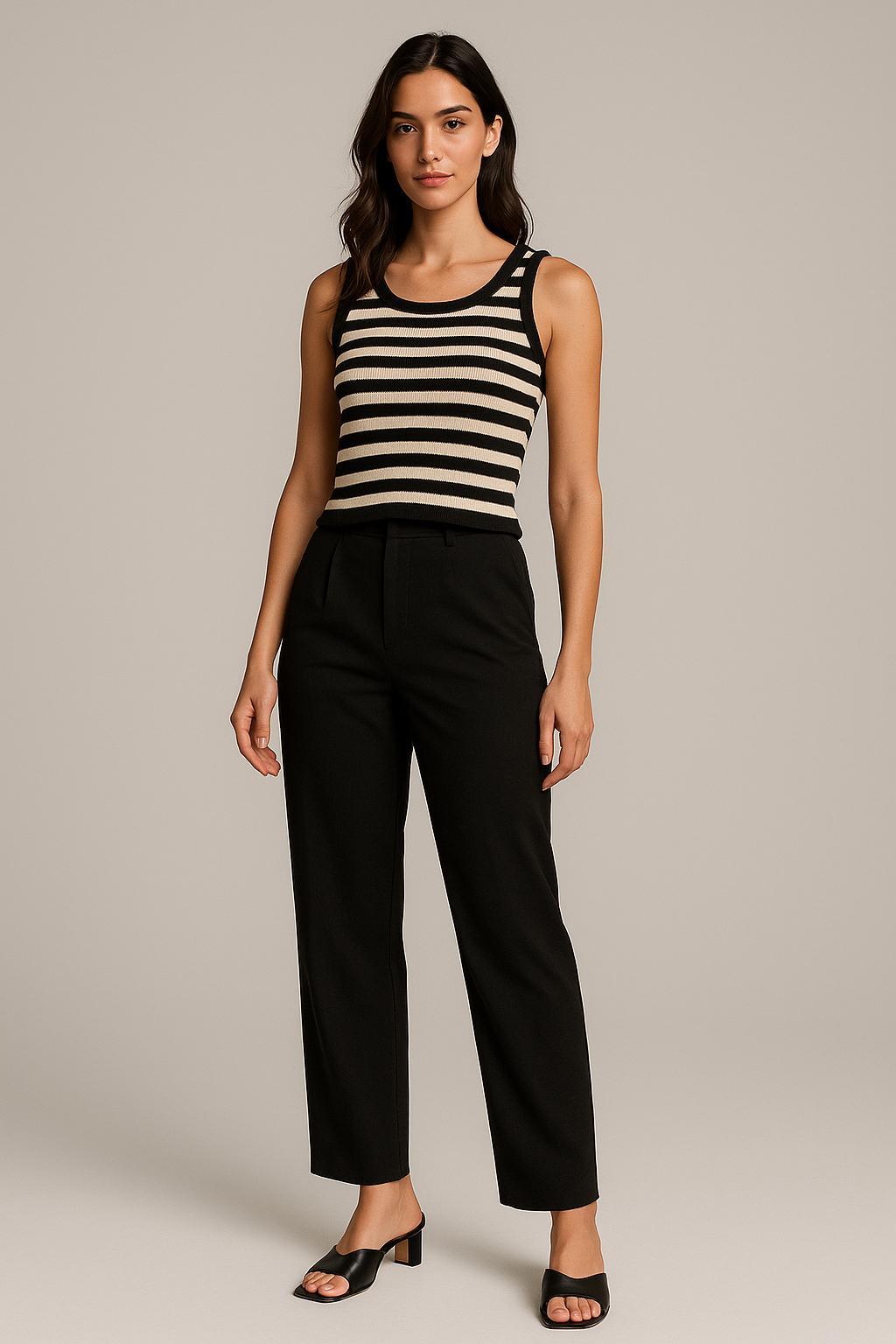 Maje - Cropped Rib Knit Tank - Sz S