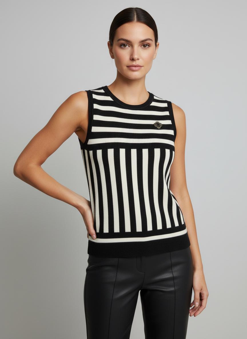 Maje - Cropped Rib Knit Tank - Sz S