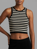 Maje - Cropped Rib Knit Tank - Sz S