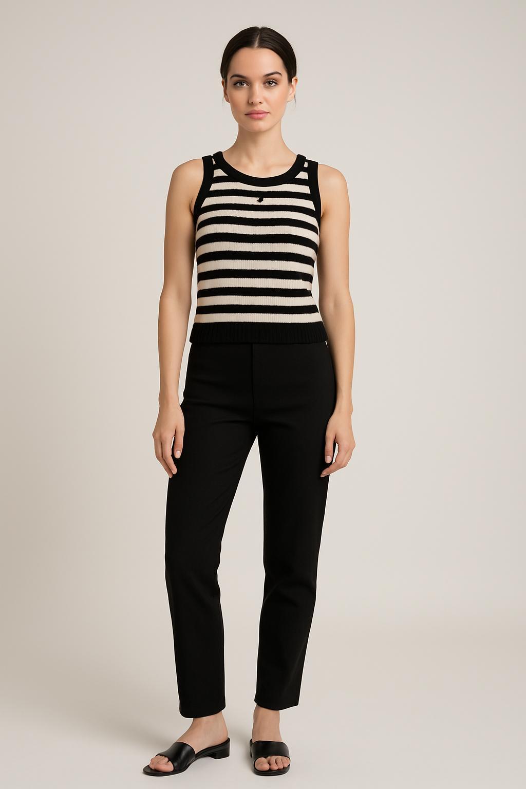 Maje - Cropped Rib Knit Tank - Sz S