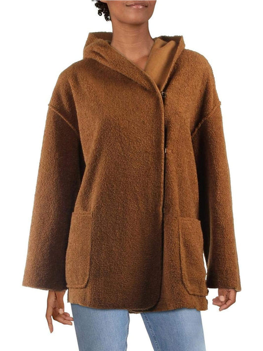 Max Studio - Hooded Shearling Jacket - Sz S