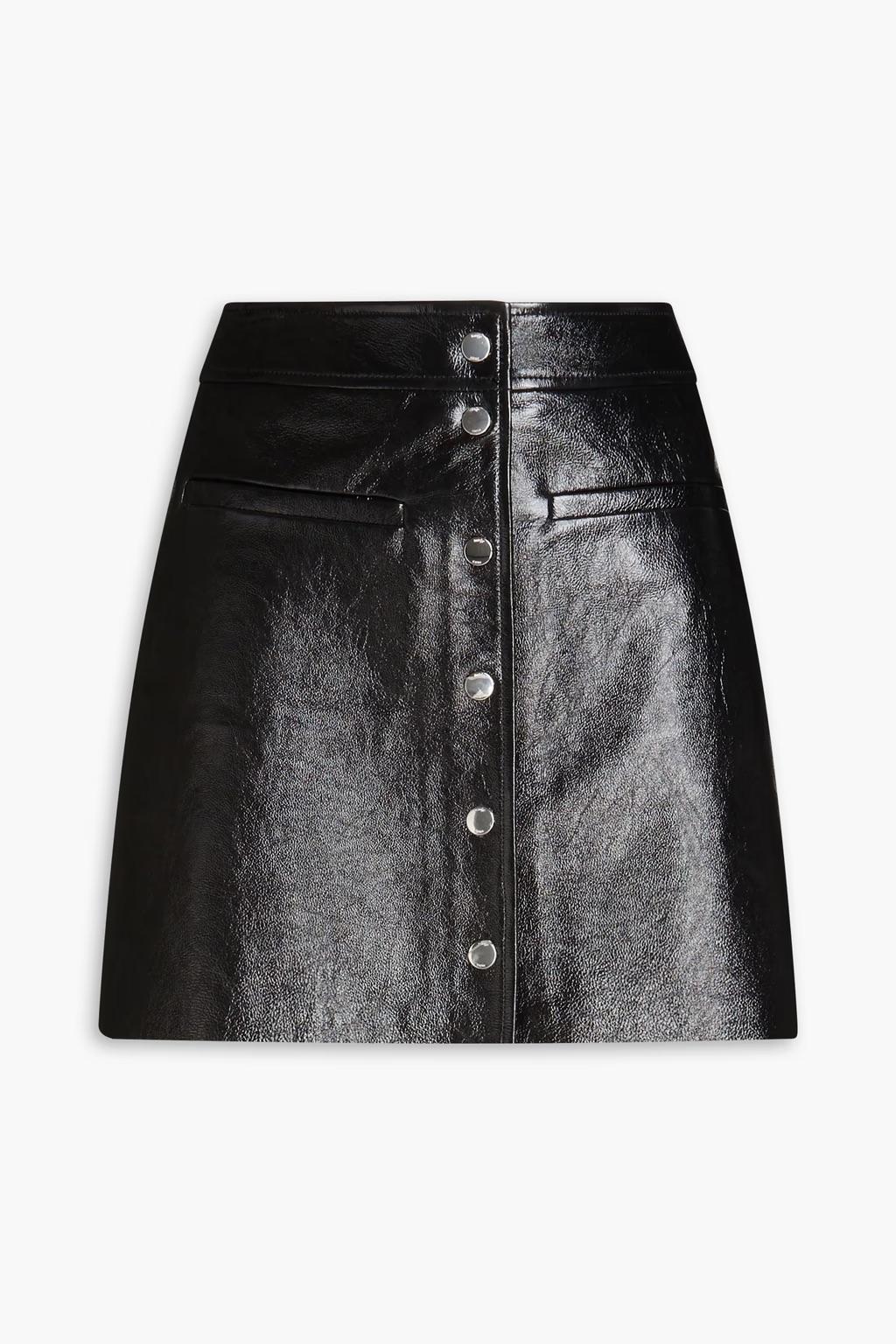Maje - Jourget Leather Mini Skirt - Gently Used