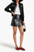 Maje - Jourget Leather Mini Skirt - Sz XS