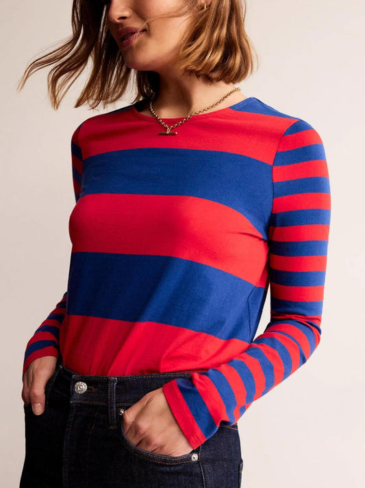 Boden - Bea Long Sleeve Breton Shirt - Sz 10