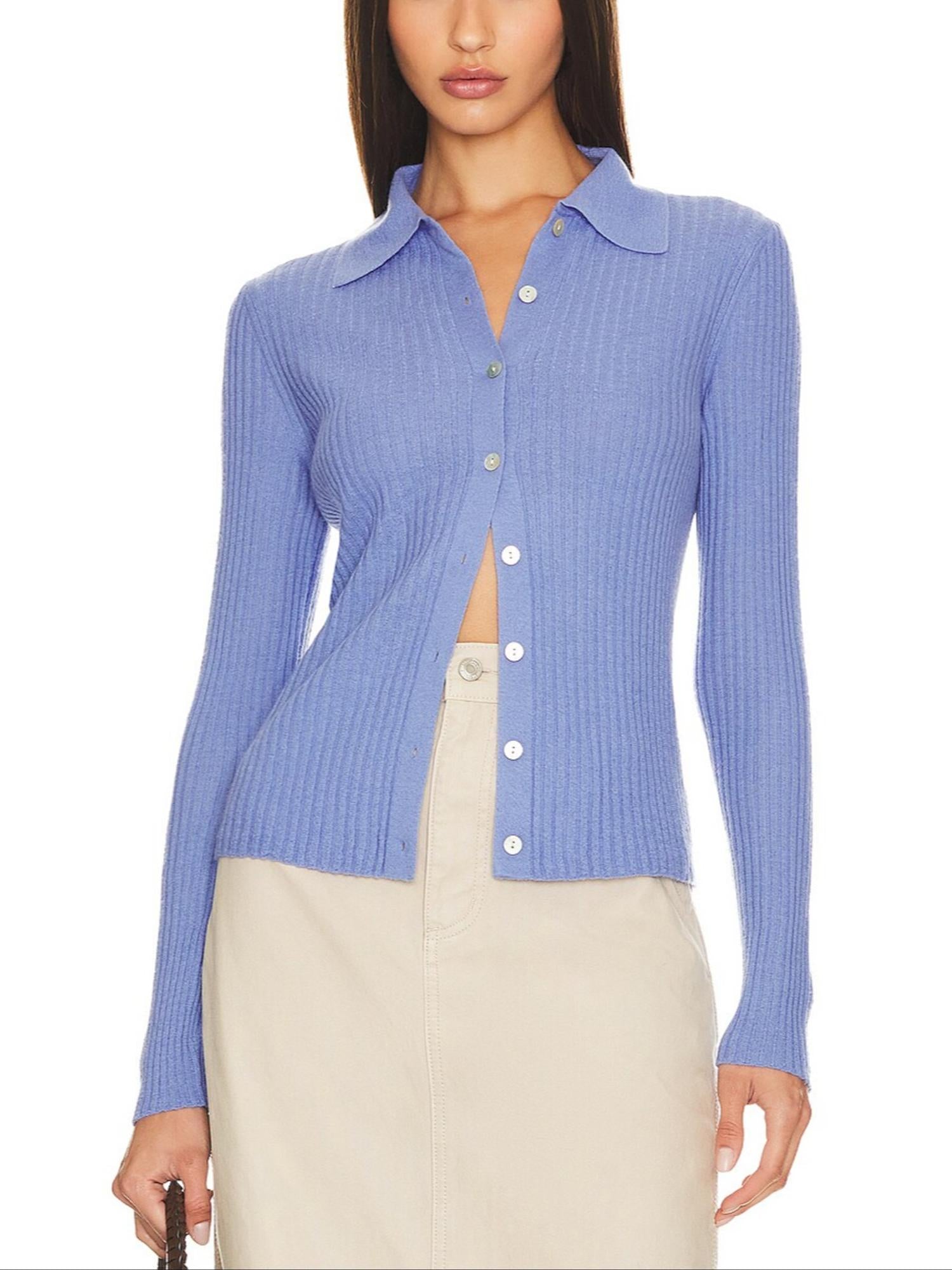 Vince - Ribbed Soft Knit Cardigan - Sz S
