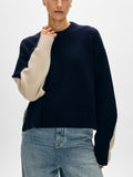 White & Warren - Merino Cashmere Drop Shoulder Crew Neck Sweater - Sz S