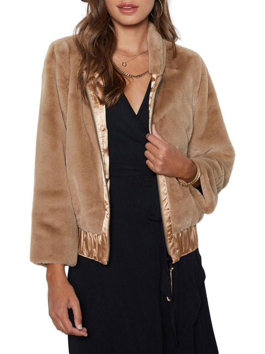 Tart - Meryl Cropped Reversible Faux Fur Coat - Sz L