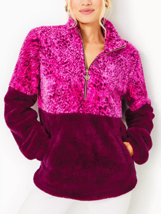 Lilly Pulitzer - Keala Half-Zip Sherpa Popover - Sz M