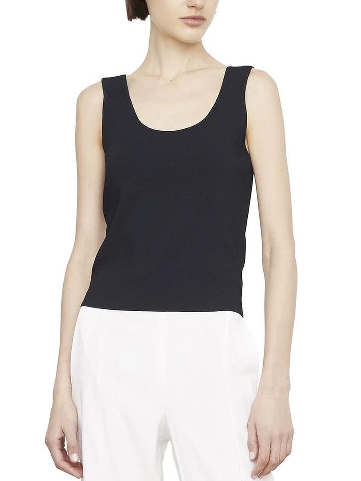 Vince - Cropped Knit Tank Top - Sz S