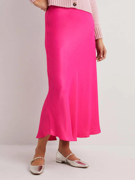 Boden - Satin Bias-Cut Midi Skirt - Sz 16/18