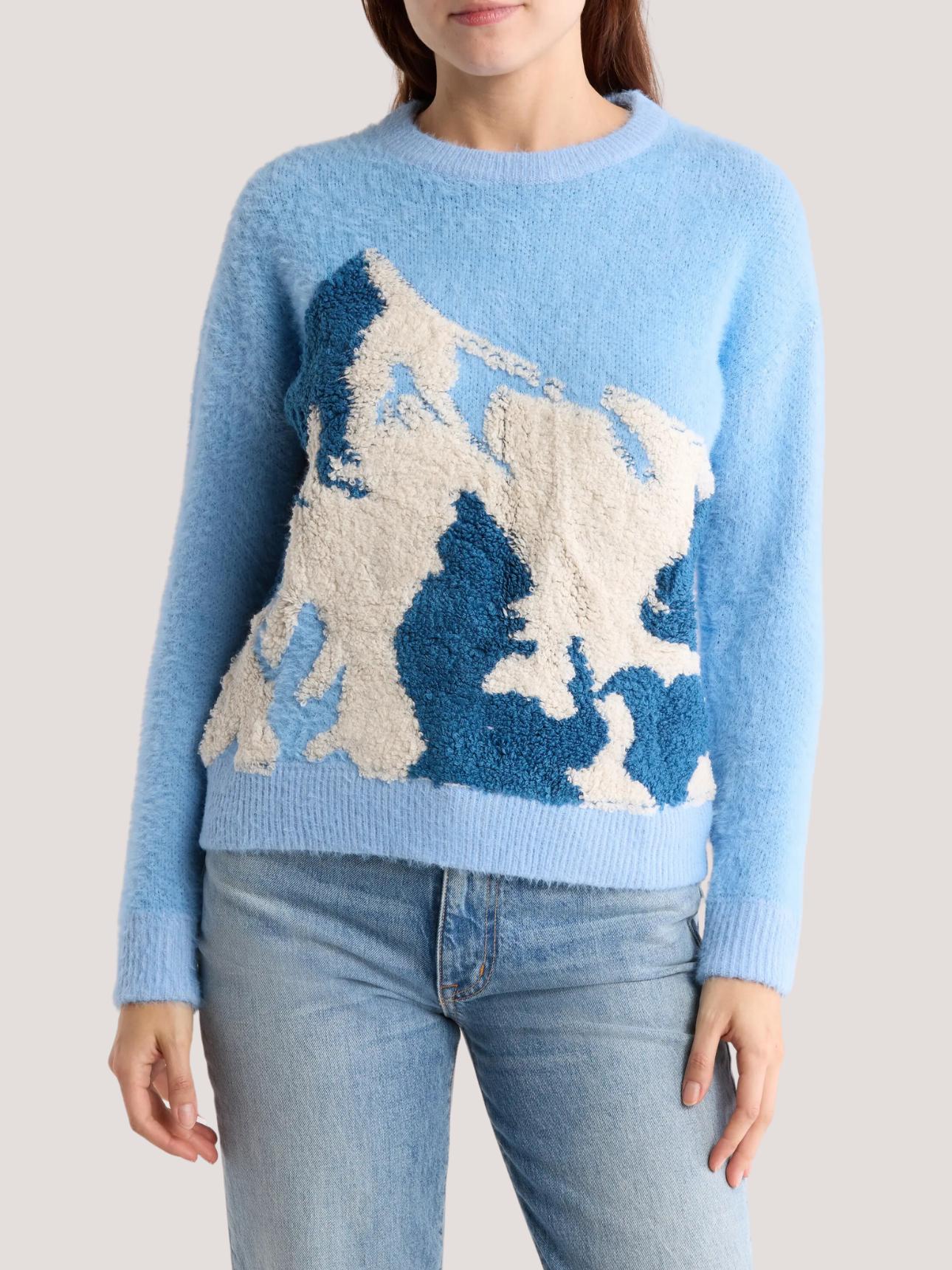 FRNCH - Mountain Long Sleeve Crew Neck Sweater - Sz M