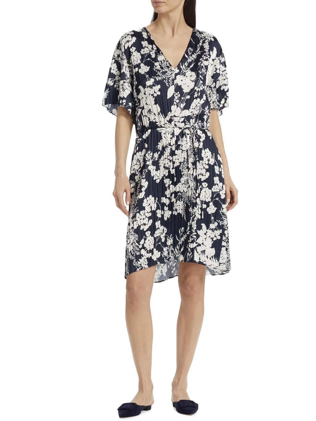 Vince - Relaxed Fit Floral Satin Dress - Sz XS