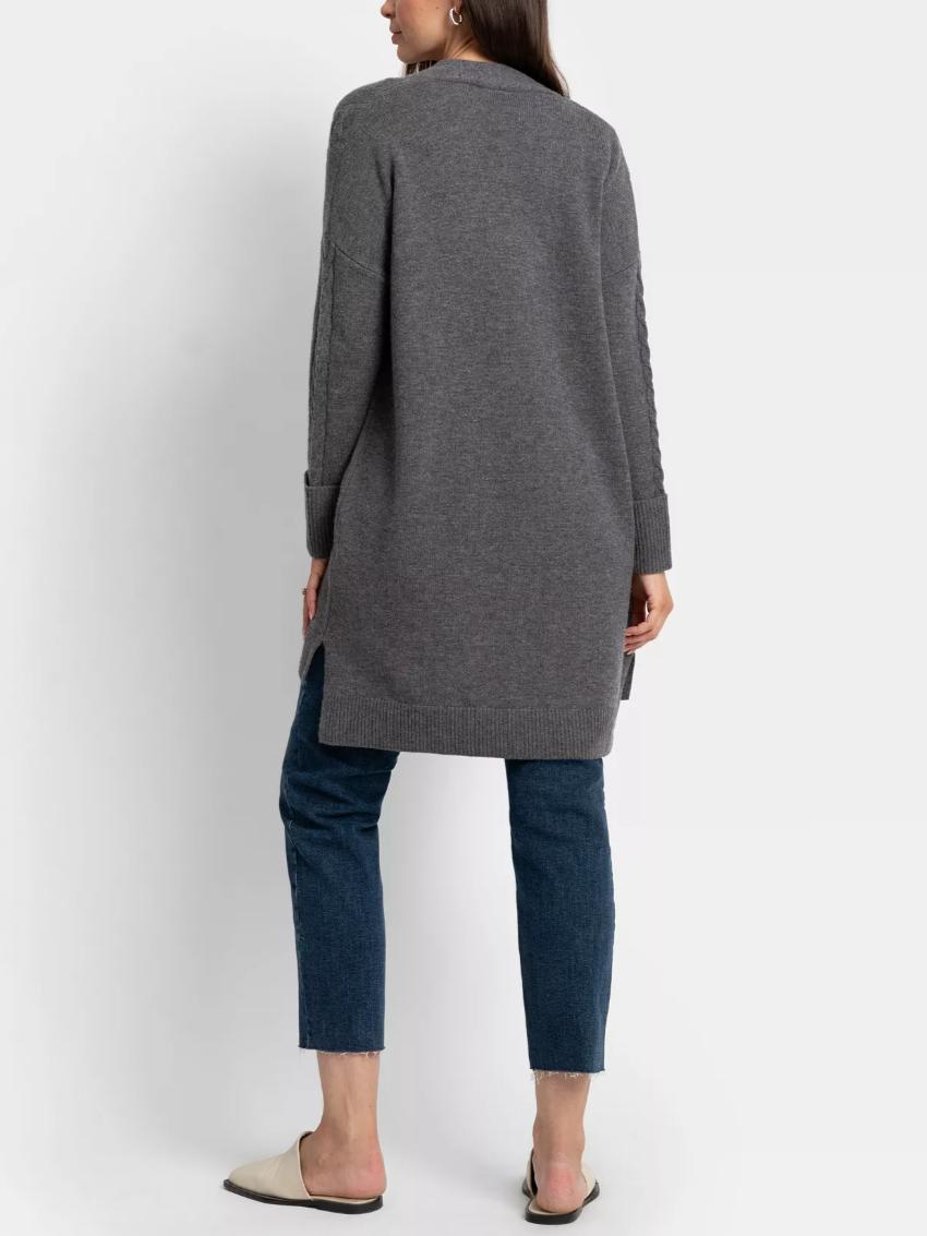 Seraphine - Arleen Knit Maternity Cardigan - Gray