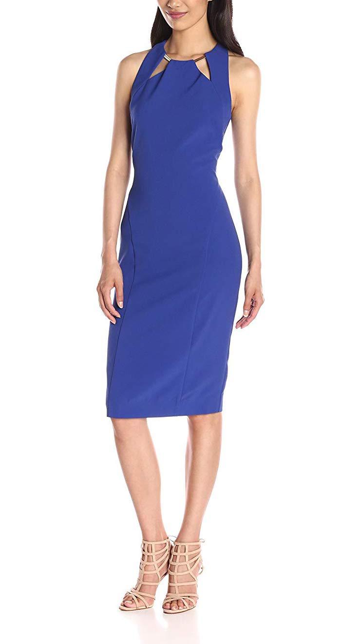 Nicole Miller NY - Sleeveless Cut-Out Hardware Embellished Dress - Sz 6