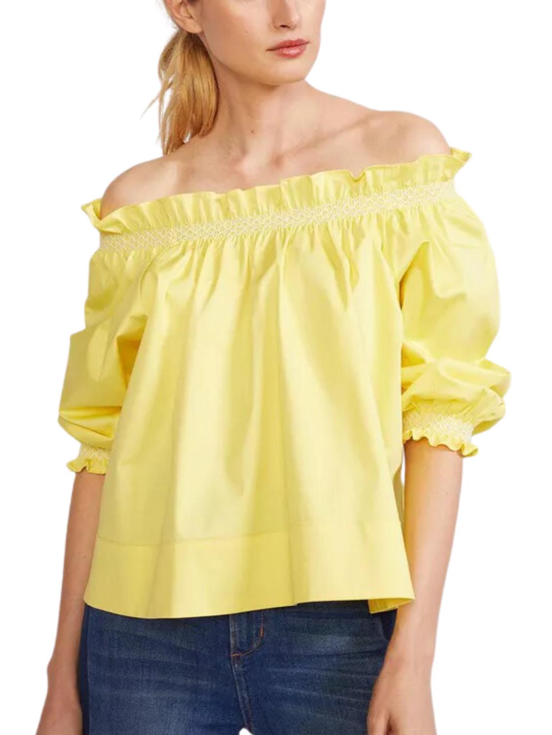 Cynthia Rowley - Cotton Off Shoulder Top - Sz XS