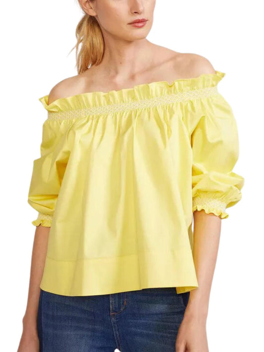 Cynthia Rowley - Cotton Off Shoulder Top - Sz XS