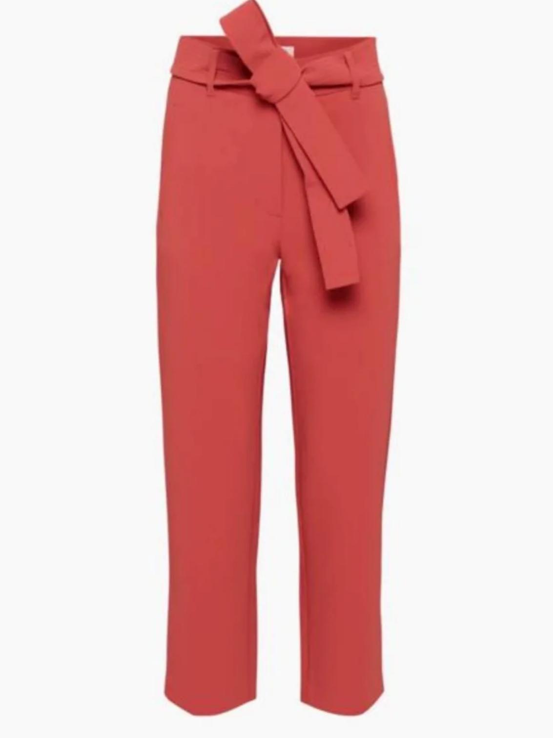 Wilfred - Tie-Front High-waisted Belted Pants - Sz 14