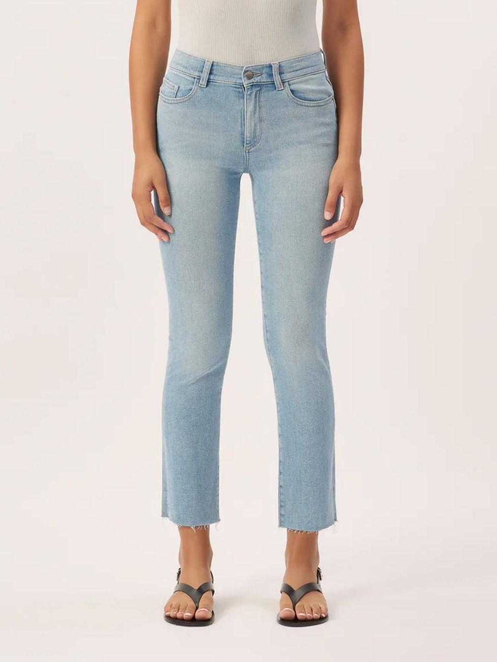 DL1961 - Mara Straight Leg Mid-Rise Ankle Jeans - Sz 31