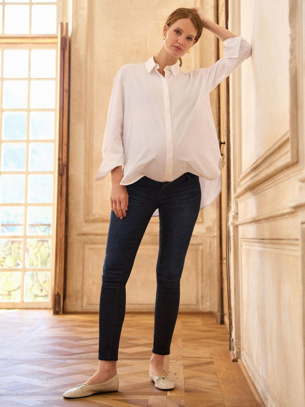 Seraphine - Bodhi Over Bump Maternity Long Skinny Jeans