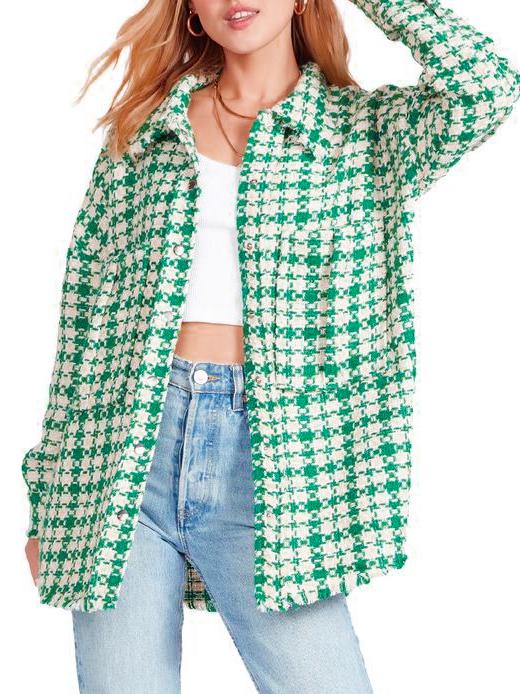 BB Dakota - Fringe Trim Shirt Jacket - Sz M