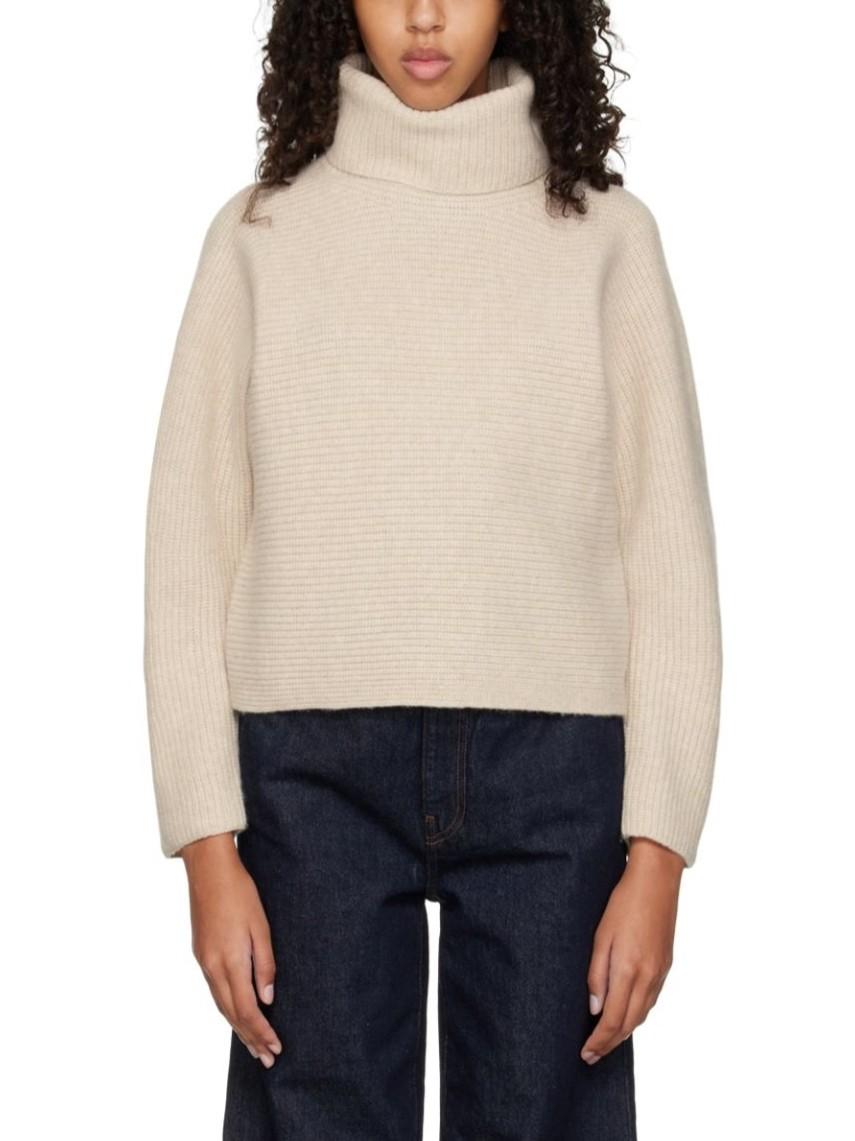 Vince - Cashmere Horizontal Rib Turtleneck - Sz L