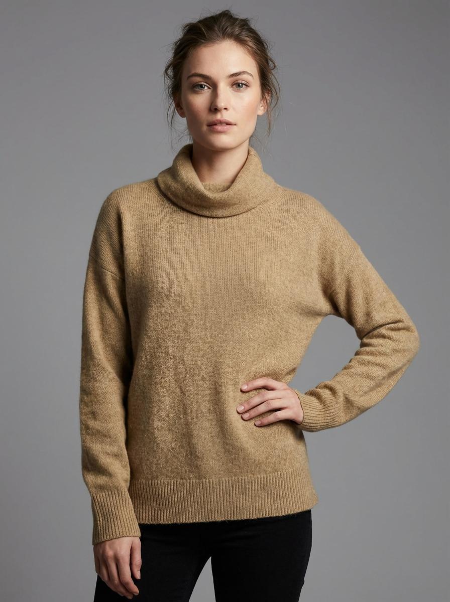 Vince - Cashmere Horizontal Rib Turtleneck - Sz L