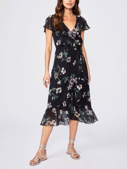 Paige - Flutter Sleeve Palisades Midi Dress - Sz XL