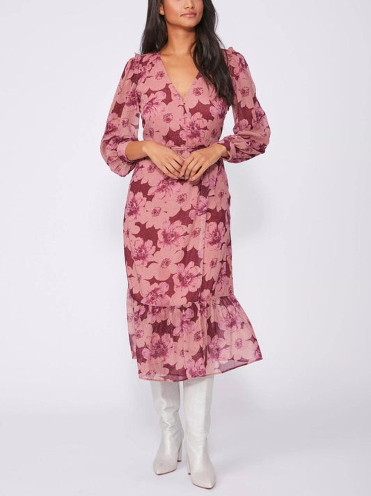 Paige - Aloe Long Sleeve Midi Dress - Sz M