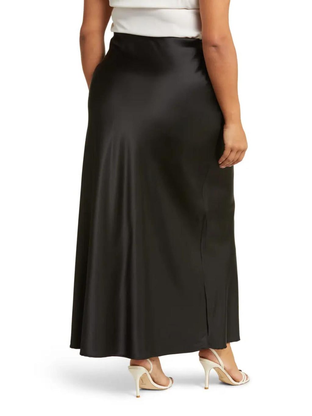 Renee C - Silky Satin Maxi Skirt - Sz S