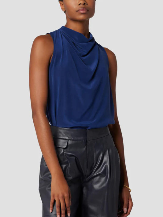 Equipment - Peri Cowl Neck Silk Top - Sz XS