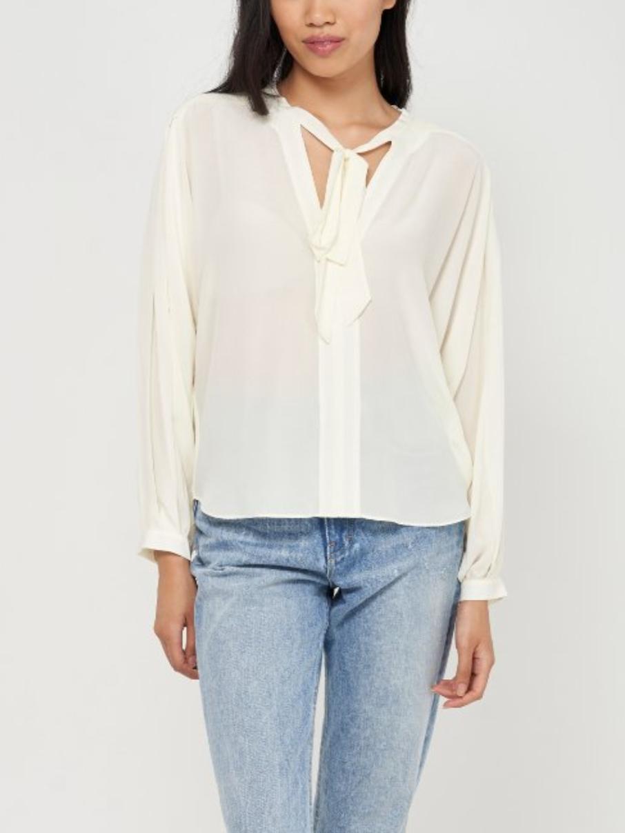 Joie - Wells Long Sleeve Silk Blouse - Sz M