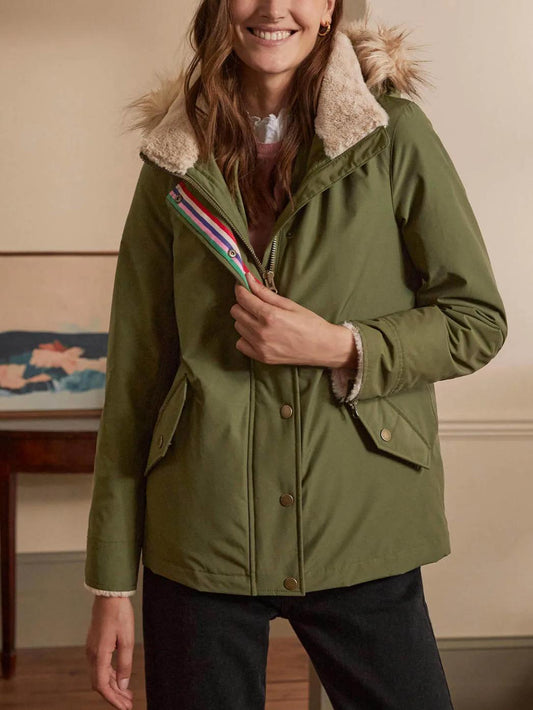 Boden - Dunbar Waterproof Hooded Jacket - Sz 8