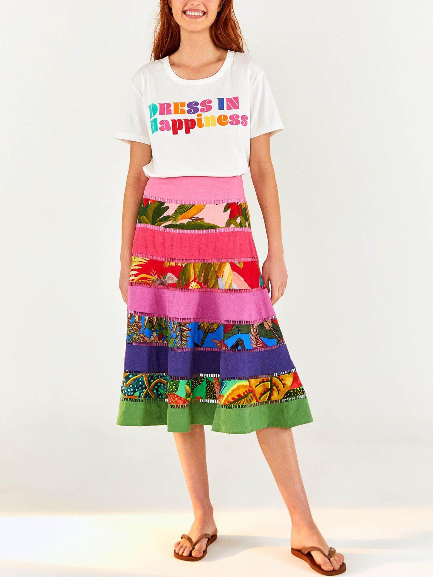FARM Rio - Dress In Happiness T-Shirt - Sz XS