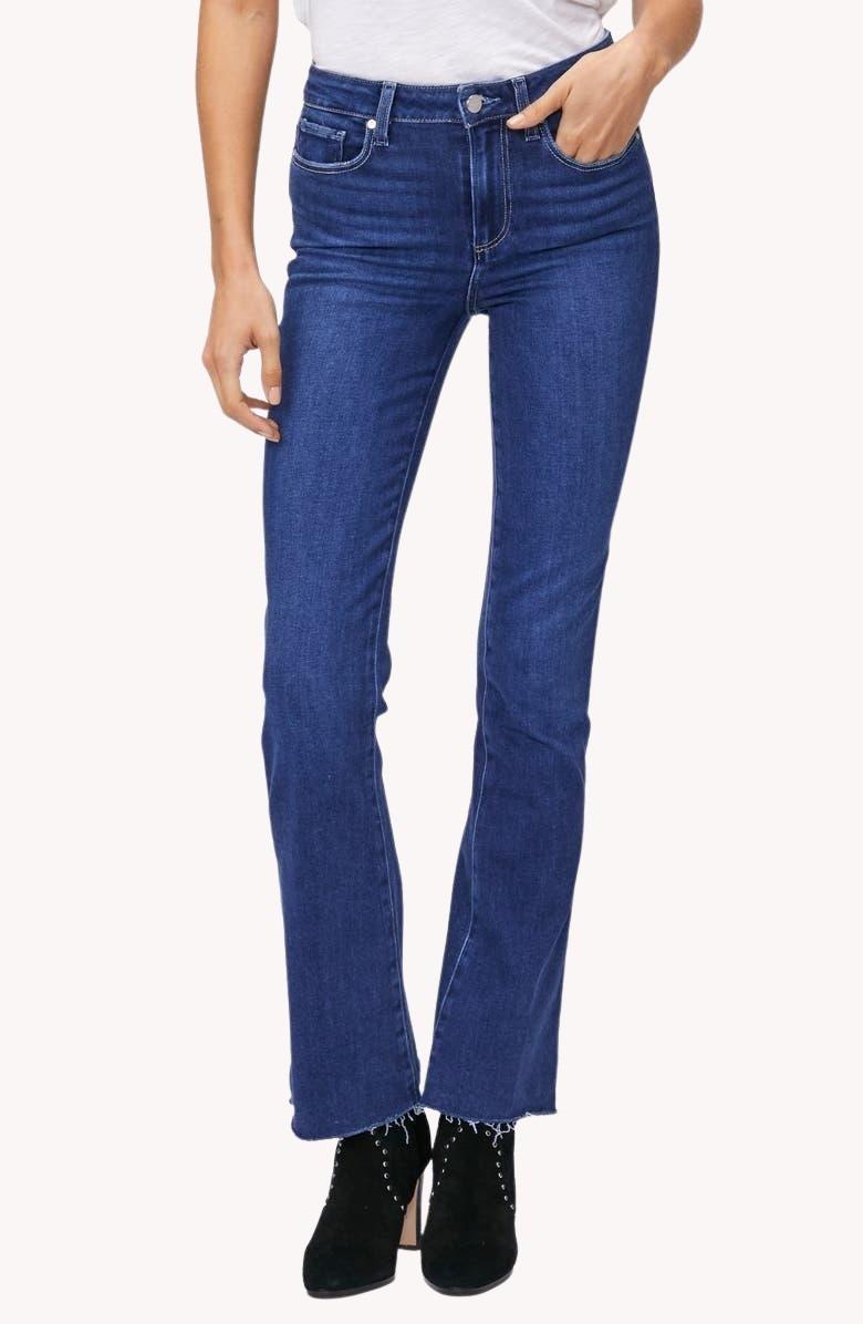Paige - High Rise Laurel Canyon with Raw Hem - Sz 30