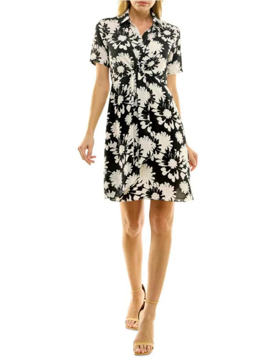 Nicole Miller - Lora Twist Front Shirtdress - Sz 6