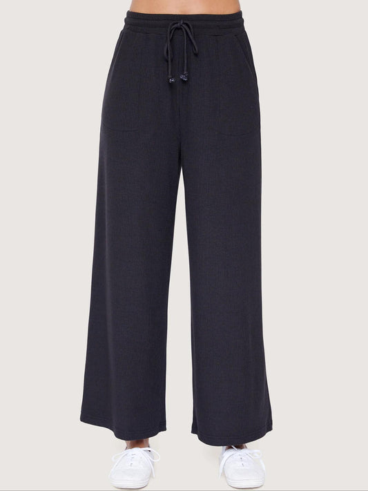 Lost + Wander - Bitter Sweet Ribbed Wide Leg Pant - Sz S