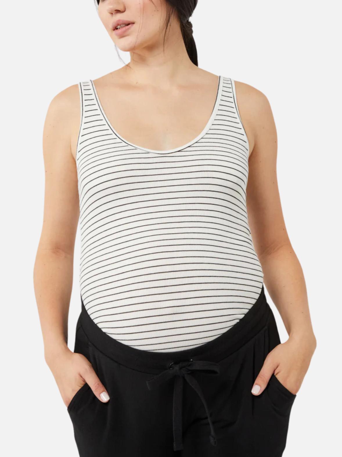A Pea In The Pod - Luxe Rib Knit Maternity Tank Top - Sz LM