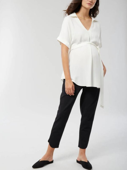 Ingrid & Isabel - Popover Tie Waist Bloues - Sz XLM