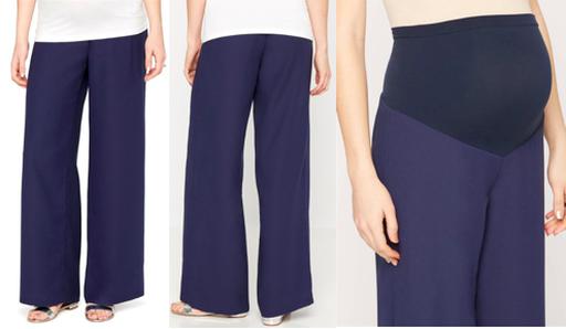 Vince - Maternity Full Length Wide Leg Secret Fit Belly Pants - Sz 6M